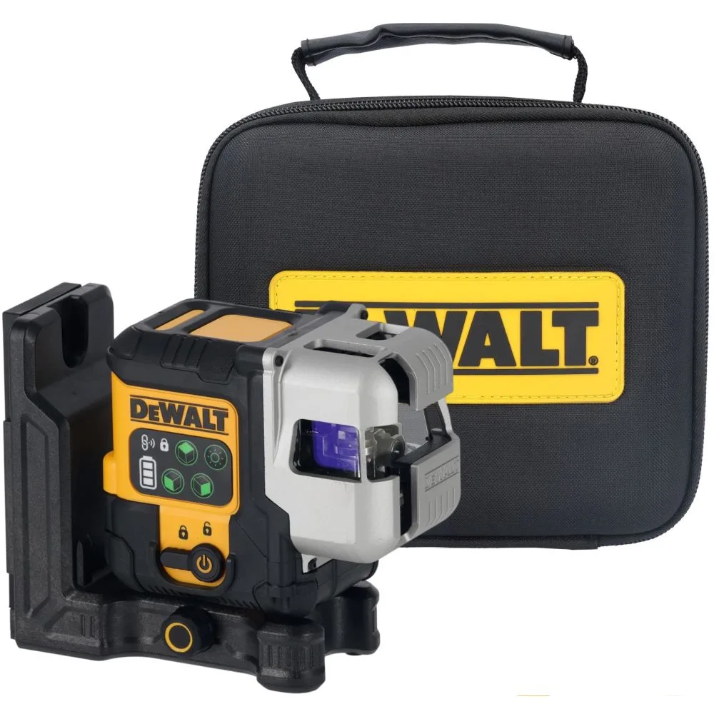 Аккумуляторный лазерный нивелир DEWALT DCLE14301GB, 10.8 В, зеленый луч, 30 м, со встроенной АКБ, в чехле (DCLE14301GB-XJ)