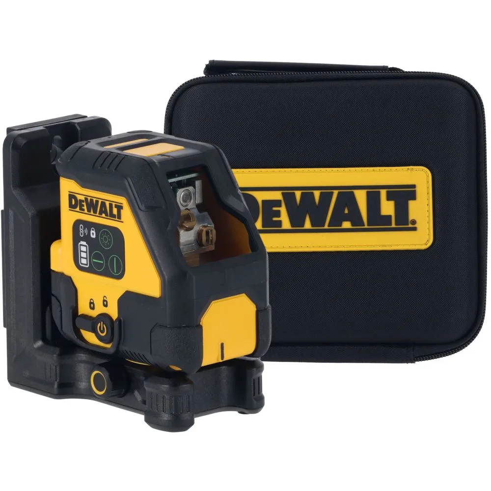 Аккумуляторный лазерный нивелир DEWALT DCLE14201GB, зеленый луч, 45 м, со встроенной АКБ, в чехле (DCLE14201GB-XJ)