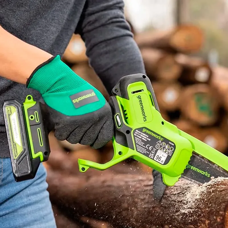 Цепная мини-пила Greenworks G24MCS10 24V 2008207 (10 см) аккумуляторная