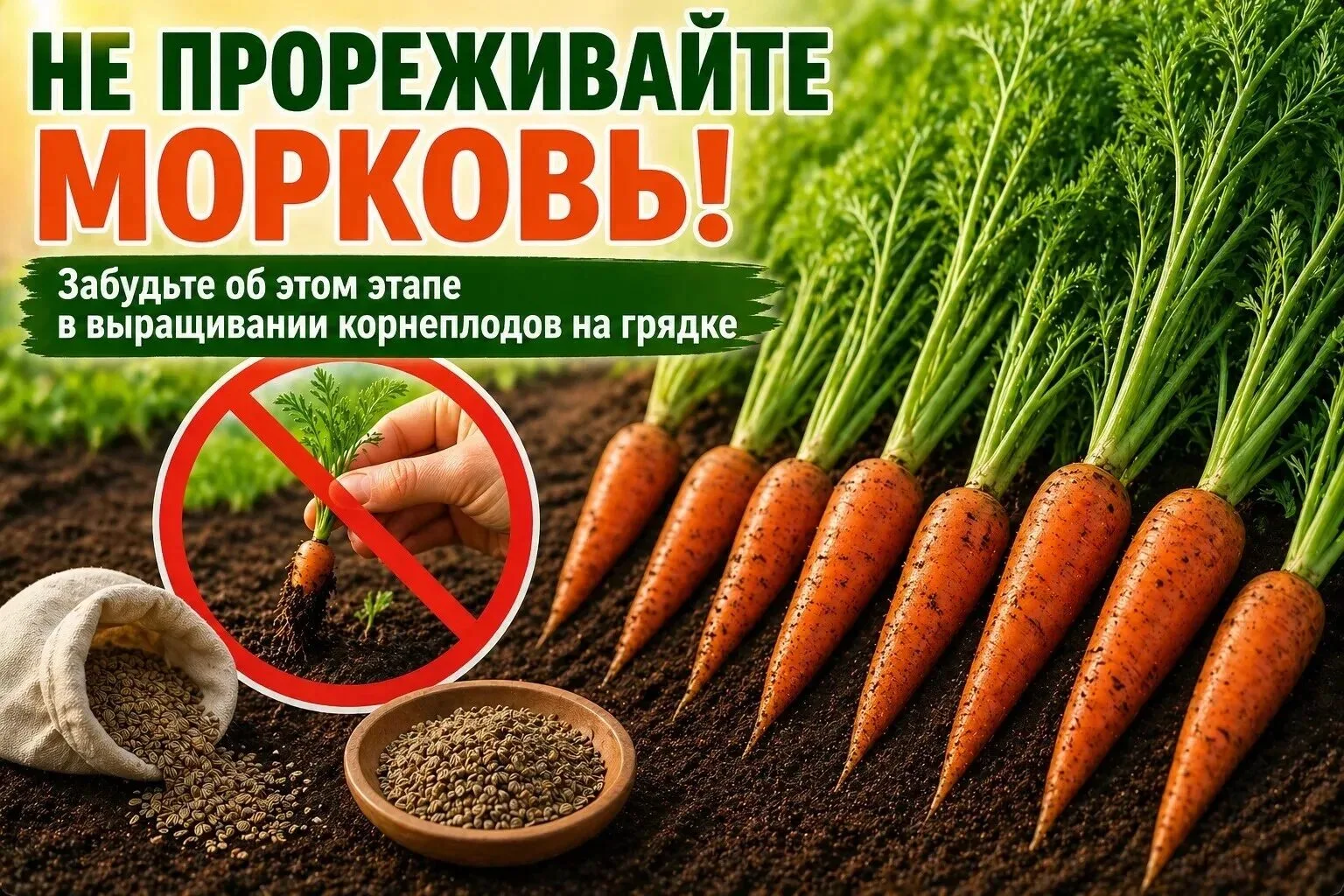 Секреты сладкой моркови: как правильно прореживать и подкармливать в августе