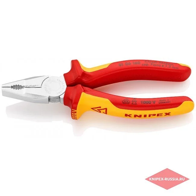 Плоскогубцы комбинированные Knipex KN-0106160 — фото производителя