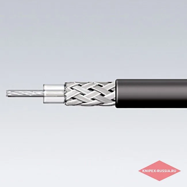 Инструмент для удаления изоляции с коаксиальных кабелей Knipex KN-166005SB — фото производителя