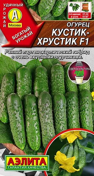 Семена: Огурец Кустик-хрустик F1