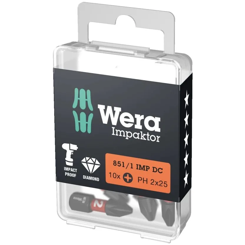 Насадки Wera 851/1 IMP DC PH DIY Impaktor PH