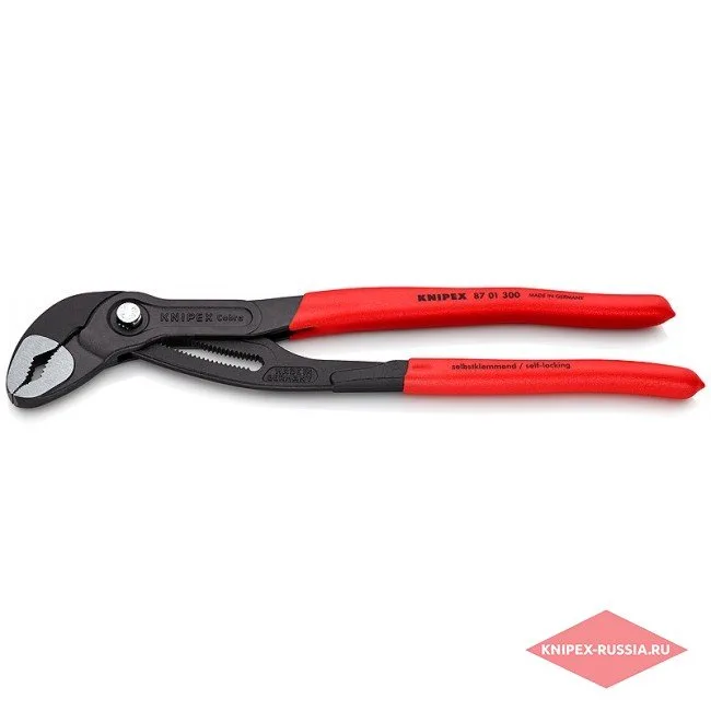 Высокотехнологичные сантехнические клещи Cobra Knipex KN-8701300 — фото производителя