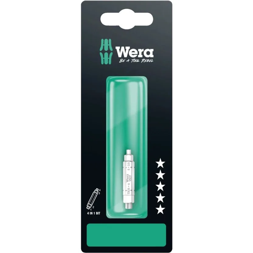 Бит "4-в-1" 2 Wera 9507 SB — фото производителя