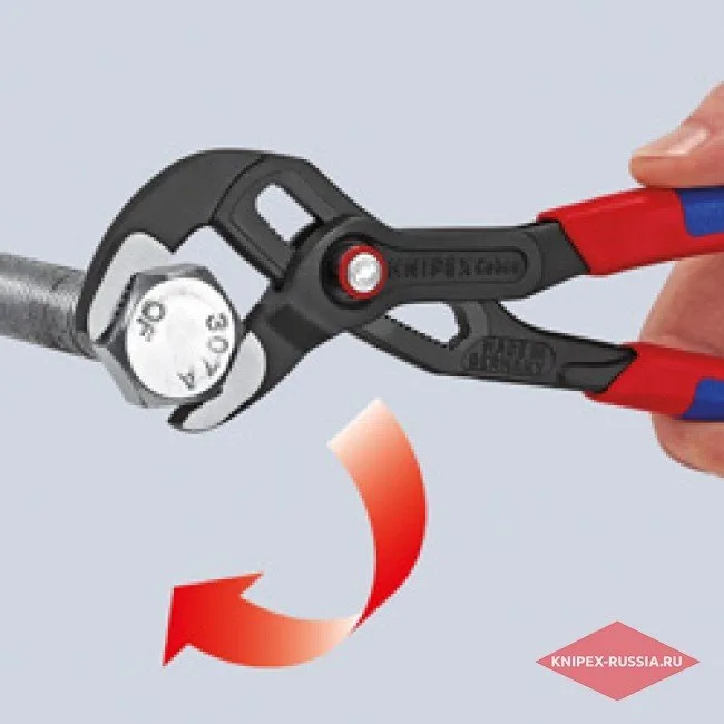 Высокотехнологичные сантехнические клещи Cobra QuickSet Knipex KN-8721250 — фото производителя