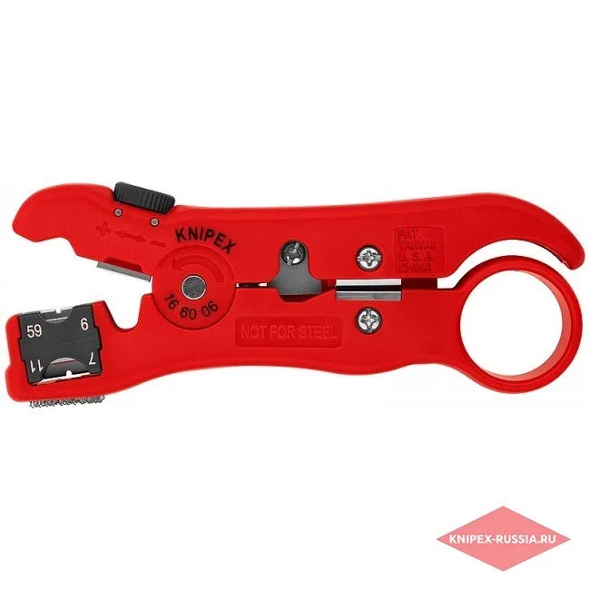 Инструмент для удаления изоляции с коаксиального кабеля Knipex KN-166006SB
