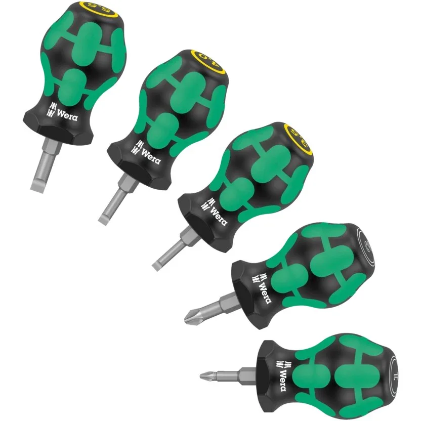 Набор коротких отвёрток Wera Stubby Set 2 — фото производителя
