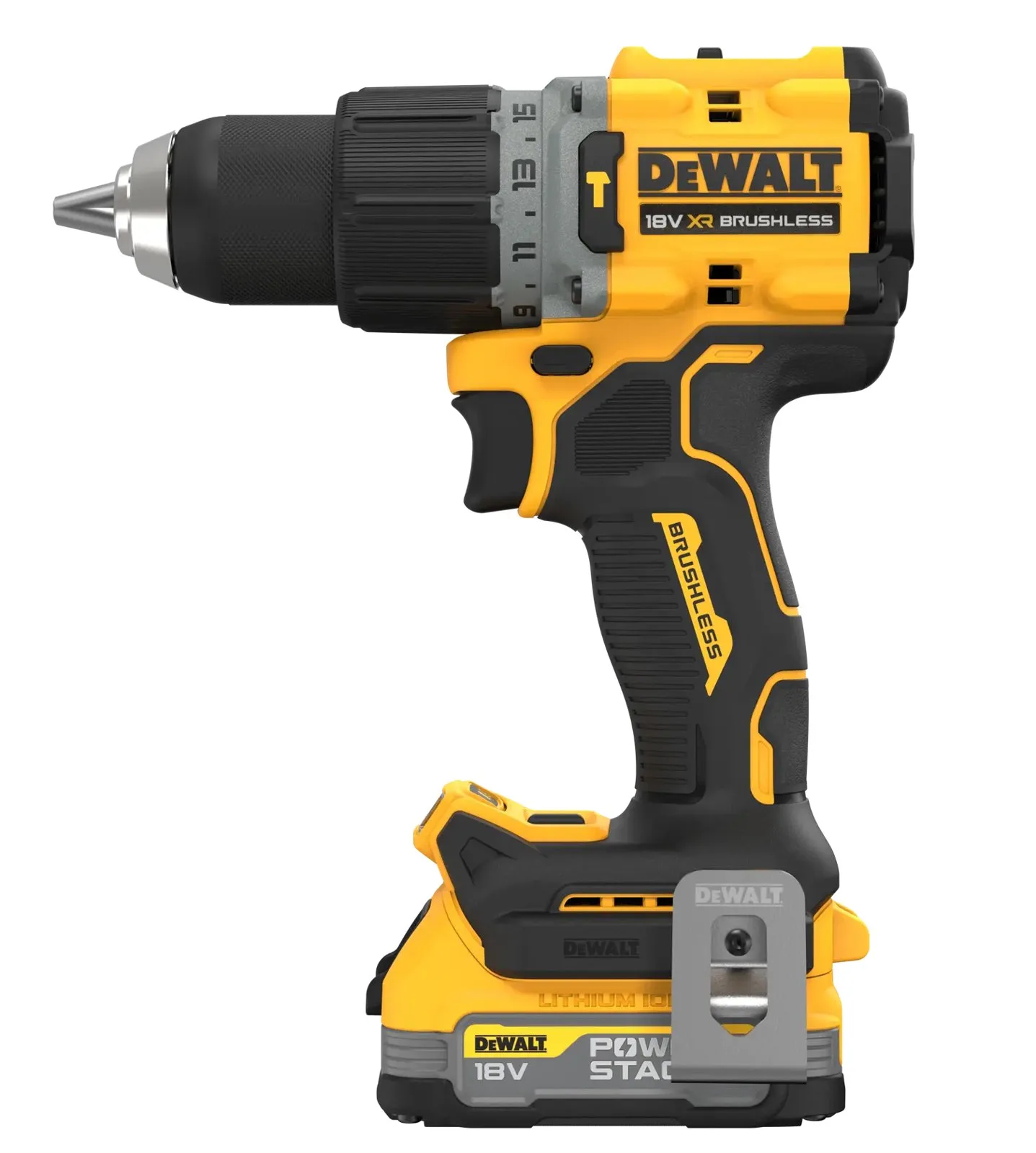 Аккумуляторная ударная дрель-шуруповерт DeWalt DCD805E1T-GB — фото производителя