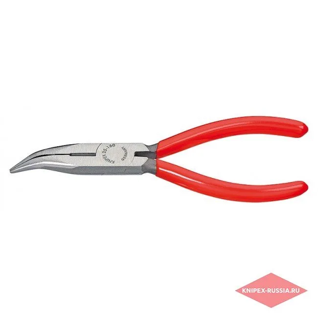 Плоские круглогубцы с режущими кромками Knipex KN-2521160 — фото производителя