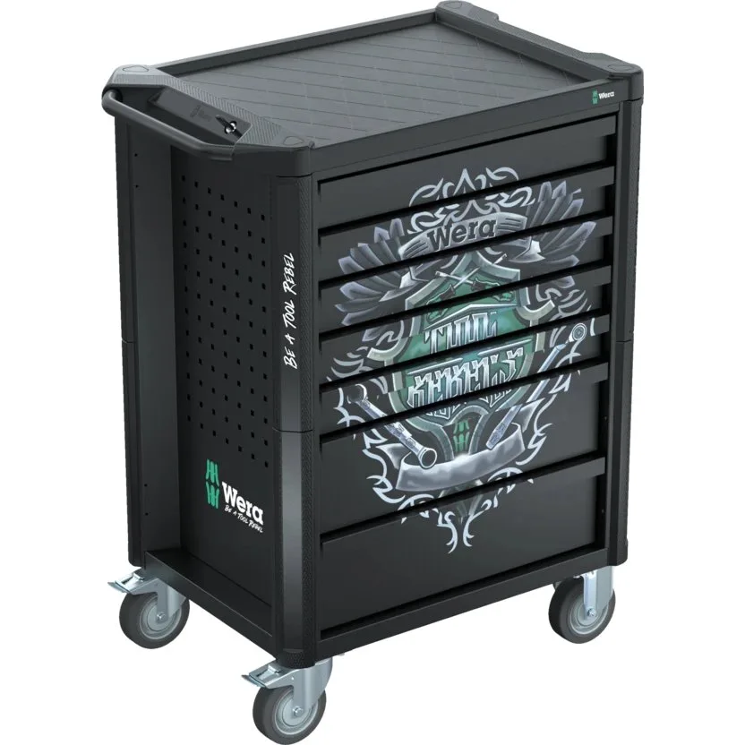 Инструментальная тележка Tool Rebel, без инструментов Wera 9800