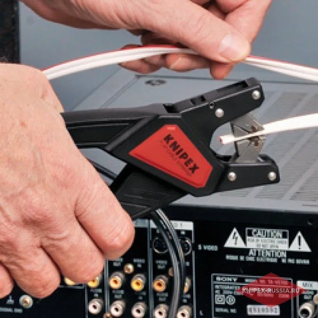 Автоматический инструмент для снятия изоляции с плоских кабелей Knipex KN-1264180 — фото производителя
