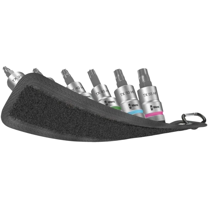 Набор отверточных головок Zyklop TORX®, с фиксирующей функцией, 1/2" Wera Belt C 3 TORX® HF — фото производителя