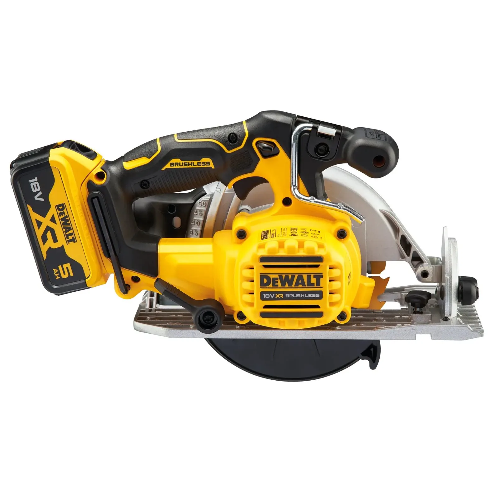 Аккумуляторная дисковая пила DeWalt DCS565P2-GB — фото производителя