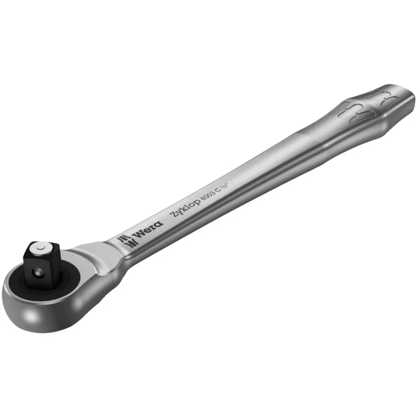 Трещотка Wera 8003 C Zyklop Metal - трещотка, сдвижной квадрат, привод 1/2" — фото производителя