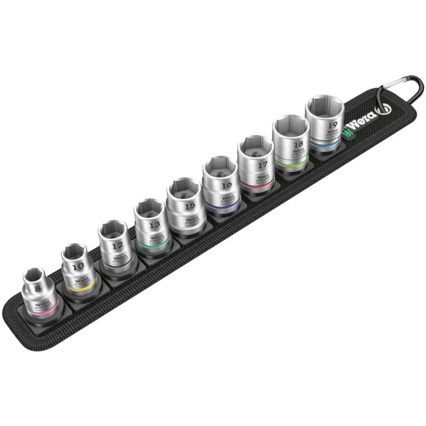 Набор торцовых головок Zyklop, 3/8" Wera Belt B 4 — фото производителя