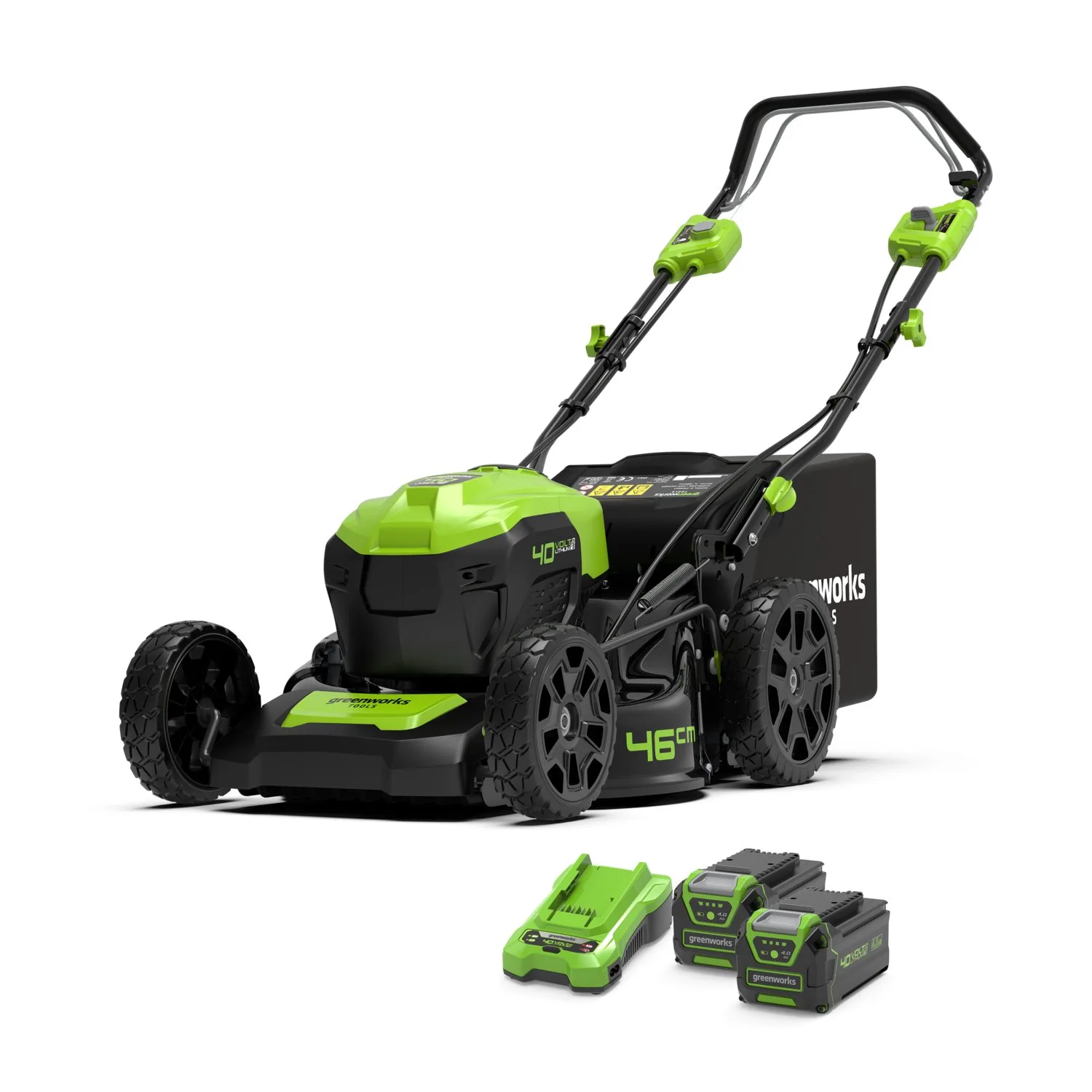 Аккумуляторная газонокосилка Greenworks GD40LM46SPK4X