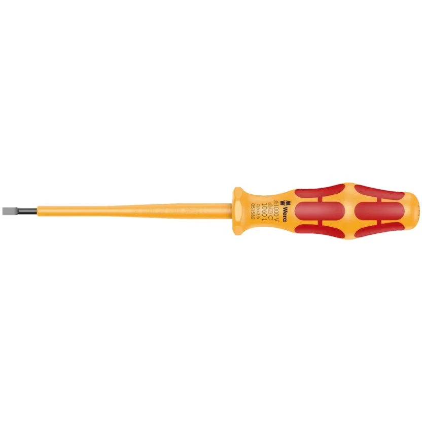 Изолированная отвёртка Kraftform, шлицевая Wera 1060 i VDE