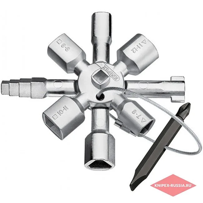 Ключи TwinKey для распространенных шкафов и систем запирания Knipex KN-001101