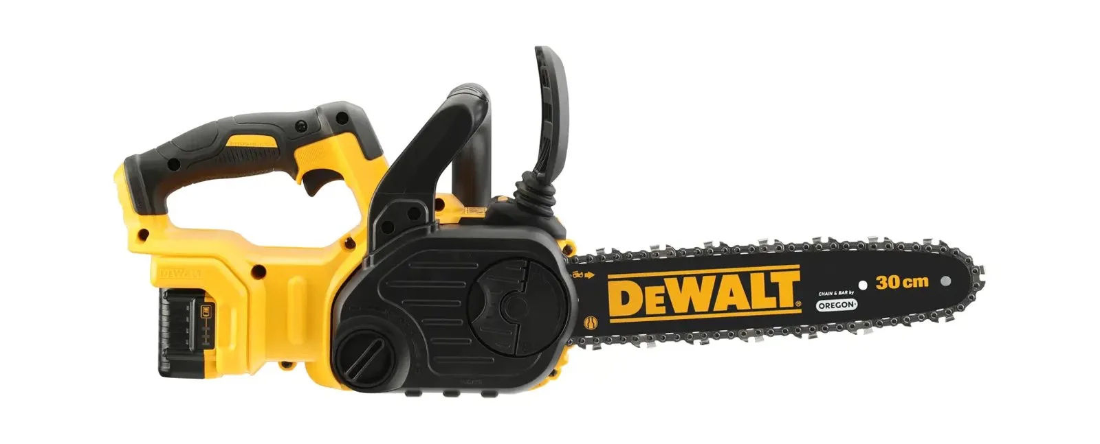 Аккумуляторная цепная пила DeWalt DCM565P1-GB — фото производителя