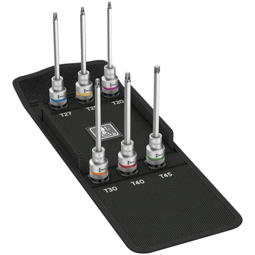 Набор отверточных головок Zyklop TORX®, с фиксирующей функцией Wera 8767 C TORX® HF 2 — фото производителя