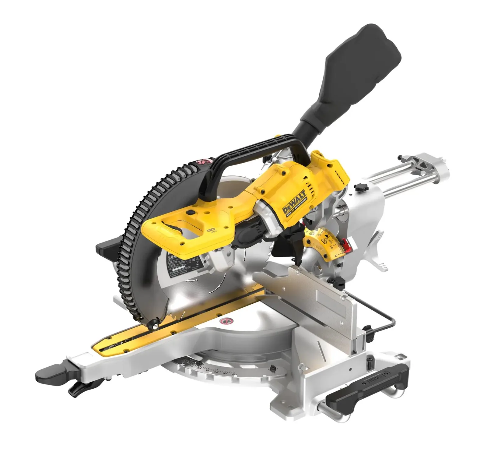 Аккумуляторная торцовочная пила DeWalt DCS782N-XJ — фото производителя