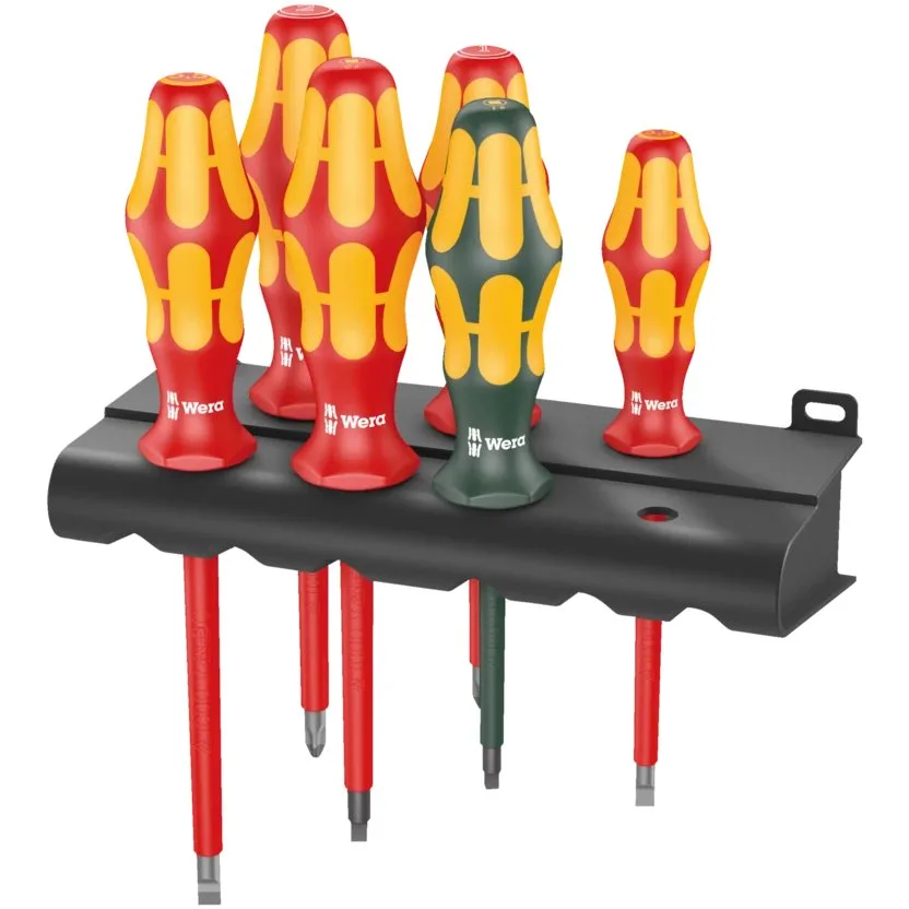 Набор отверток Kraftform Plus Серия 100 + подставка Wera 160 i/168 i/6 Rack