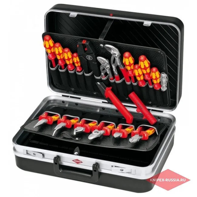 Чемодан для инструмента, набор электрика 20 предметов Knipex KN-002120
