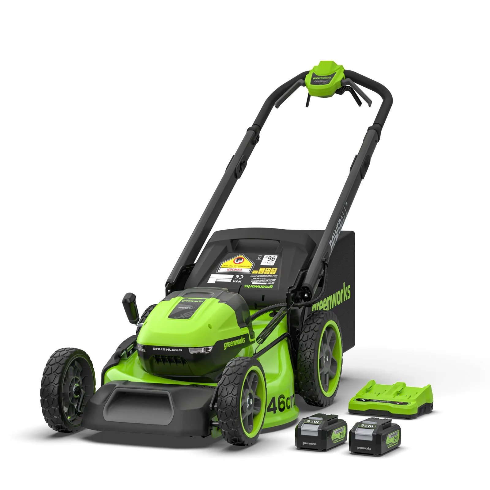 Аккумуляторная газонокосилка Greenworks GD24X2LM46SPIIK4X