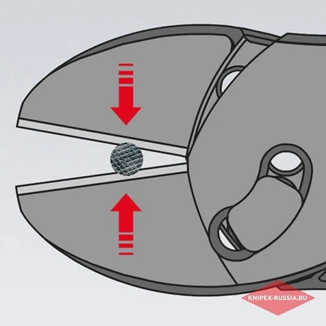 Кусачки боковые повышенной мощности TwinForce® Knipex KN-7372180F — фото производителя