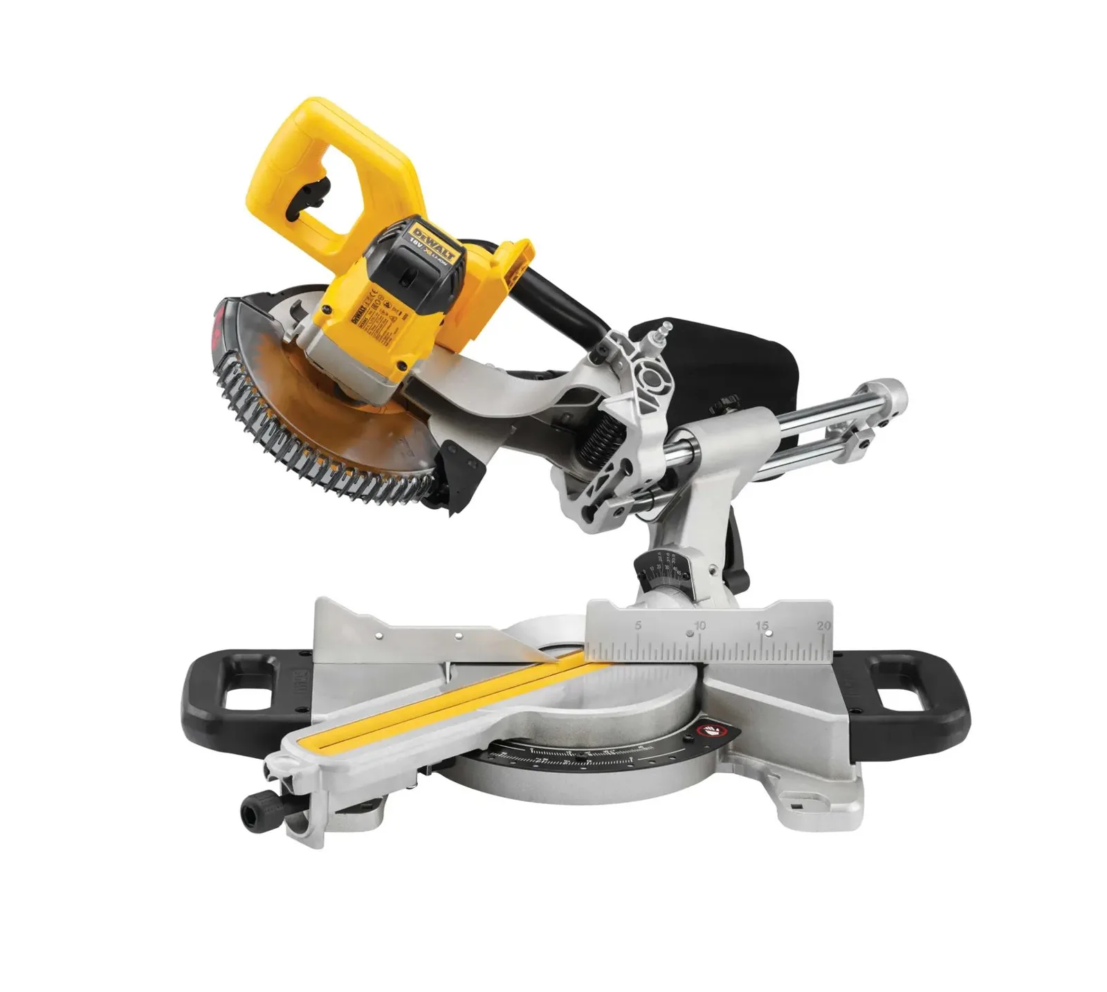 Аккумуляторная торцовочная пила DeWalt DCS365N-XJ — фото производителя