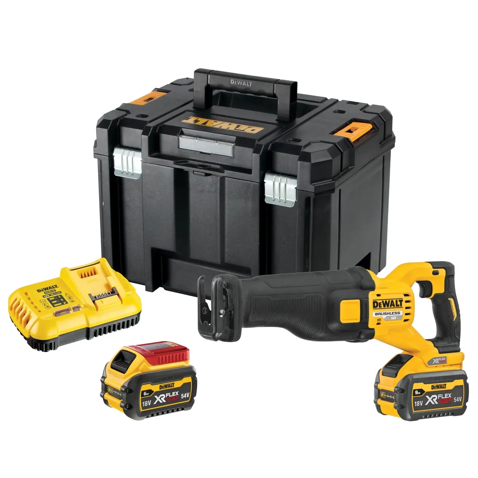 Аккумуляторная сабельная пила DeWalt DCS389X2-GB — фото производителя
