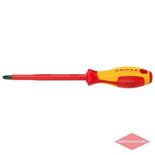 Отвертка для винтов с крестообразным шлицем Phillips® Knipex KN-982401