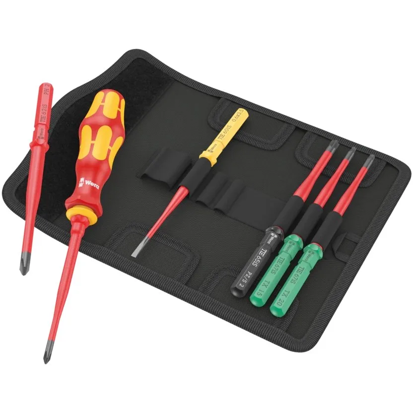 Набор инструментов Wera Kraftform Kompakt VDE 7 extra slim 1 Tool Finder — фото производителя