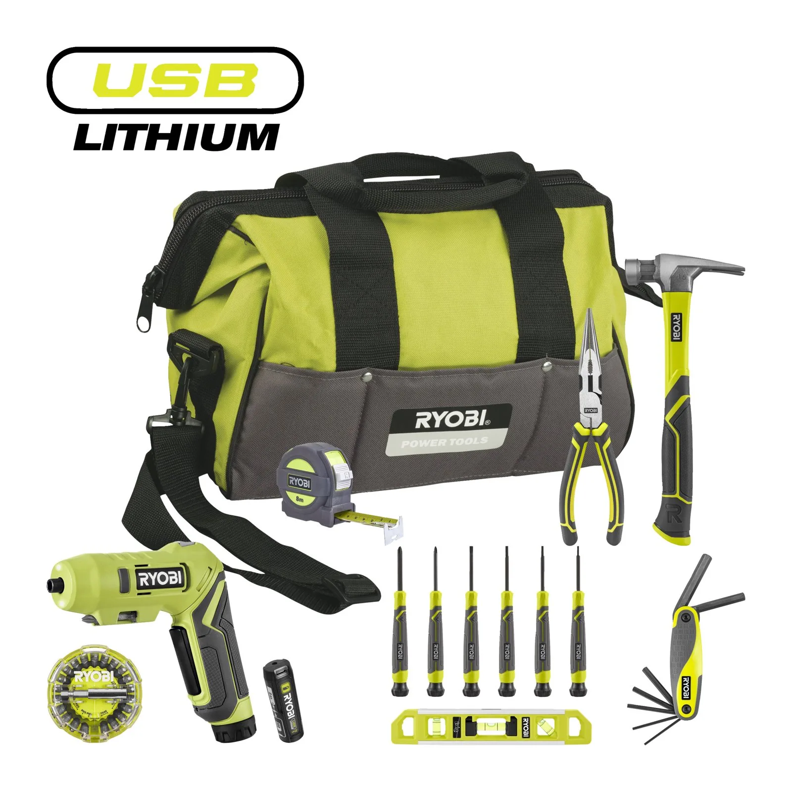 Набор инструмента Ryobi R4SDHT12-120G