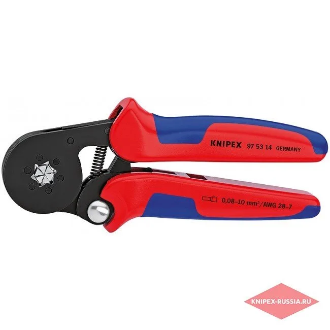 Самонастраивающийся инструмент для опрессовки контактных гильз Knipex KN-975314