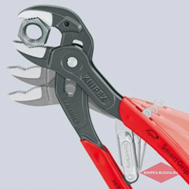 Сантехнические клещи SmartGrip с автоматической установкой Knipex KN-8501250 — фото производителя