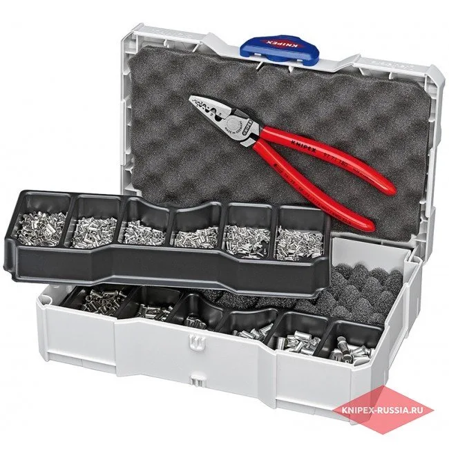 Набор кабельных наконечников для опрессовки Knipex KN-979005