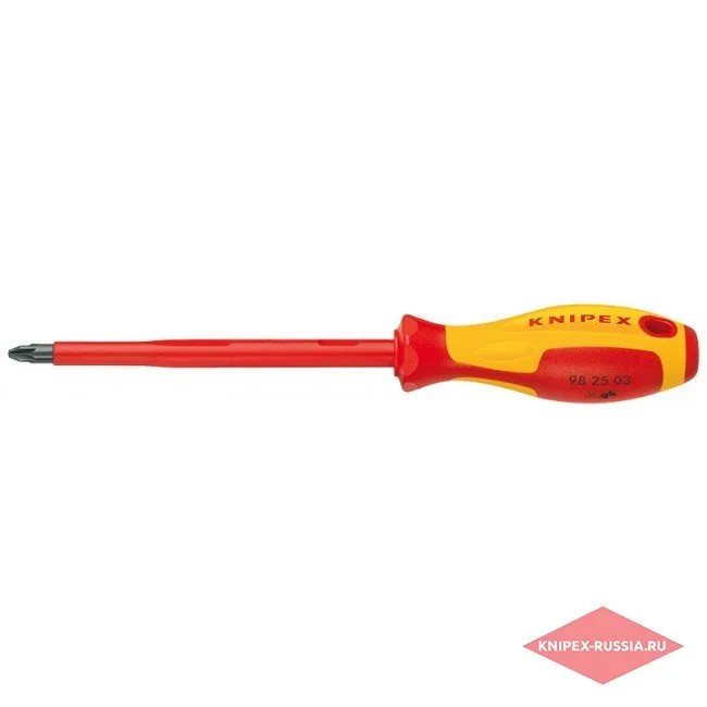 Отвертка для винтов с крестообразным шлицем Pozidriv® Knipex KN-982501