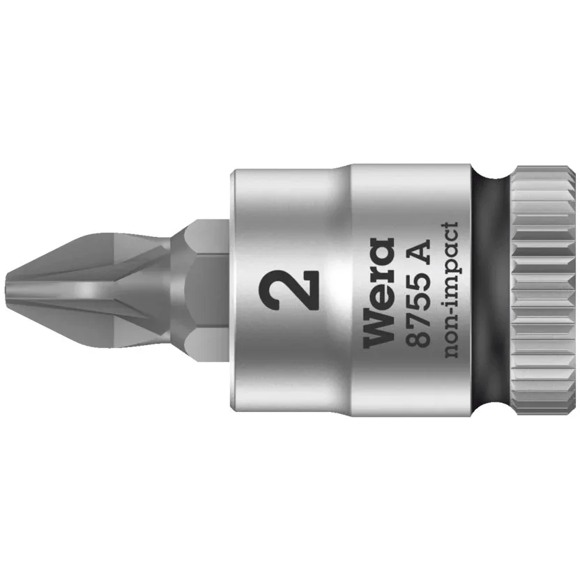 Отверточная головка Zyklop с приводом 1/4" Wera 8755 A Pozidriv — фото производителя