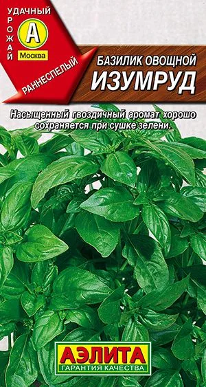 Базилик овощной Изумруд
