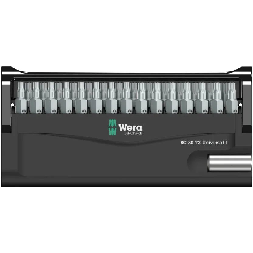 Набор инструментов Wera Bit-Check 30 TX Universal 1 SB — фото производителя