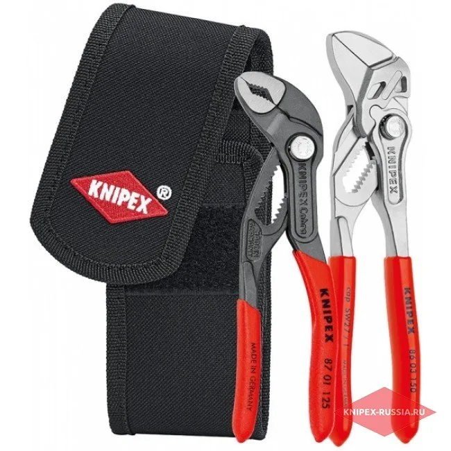 Набор мини-клещей в поясной сумке для инструментов Knipex KN-002072V01