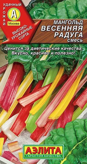Салат Мангольд Весенняя радуга, смесь