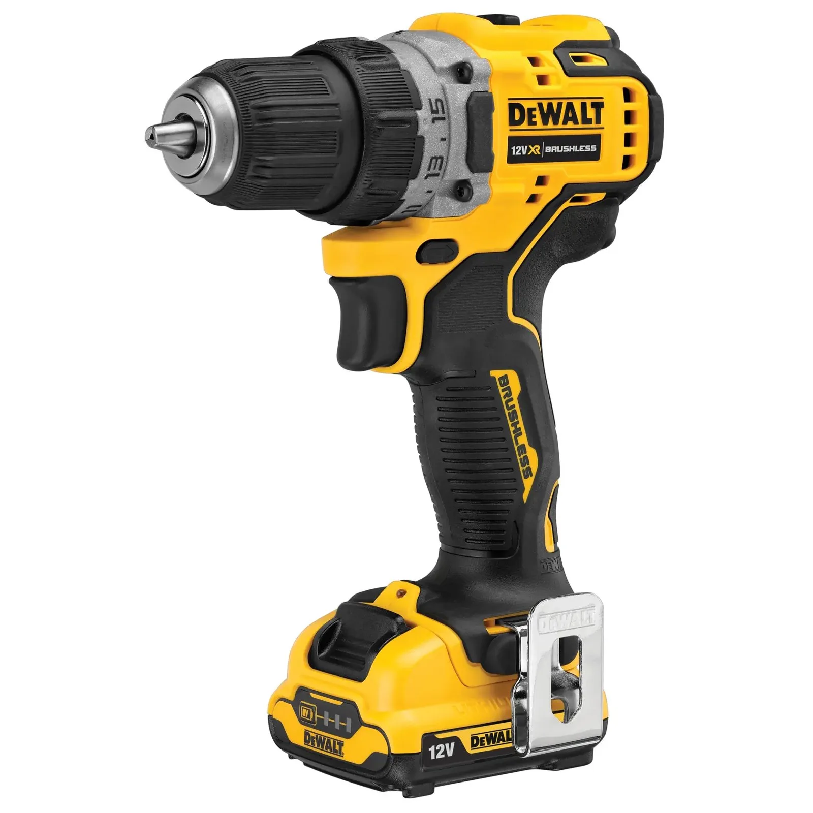 Аккумуляторная дрель-шуруповерт DeWalt DCD701D2-GB — фото производителя