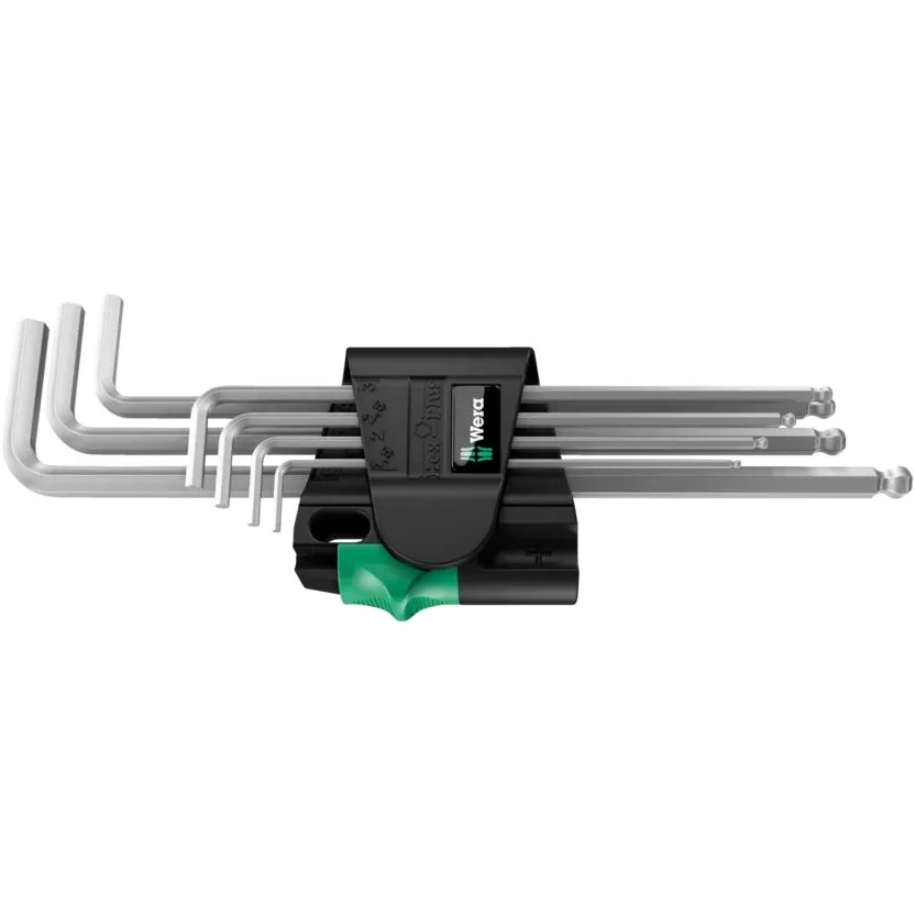 Набор Г-образных ключей, метрических, хромированных Wera 950/7 Hex-Plus Magnet 1 Magnet — фото производителя
