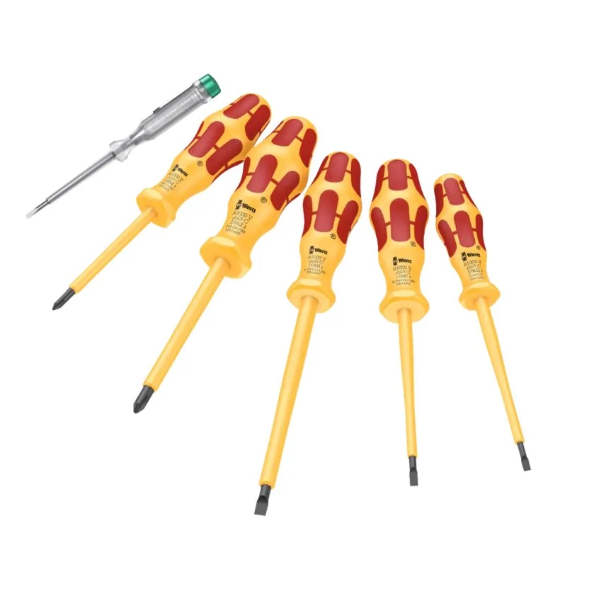 Набор отверток Kraftform VDE 1060 i/1062 i/5 + 1 Wera