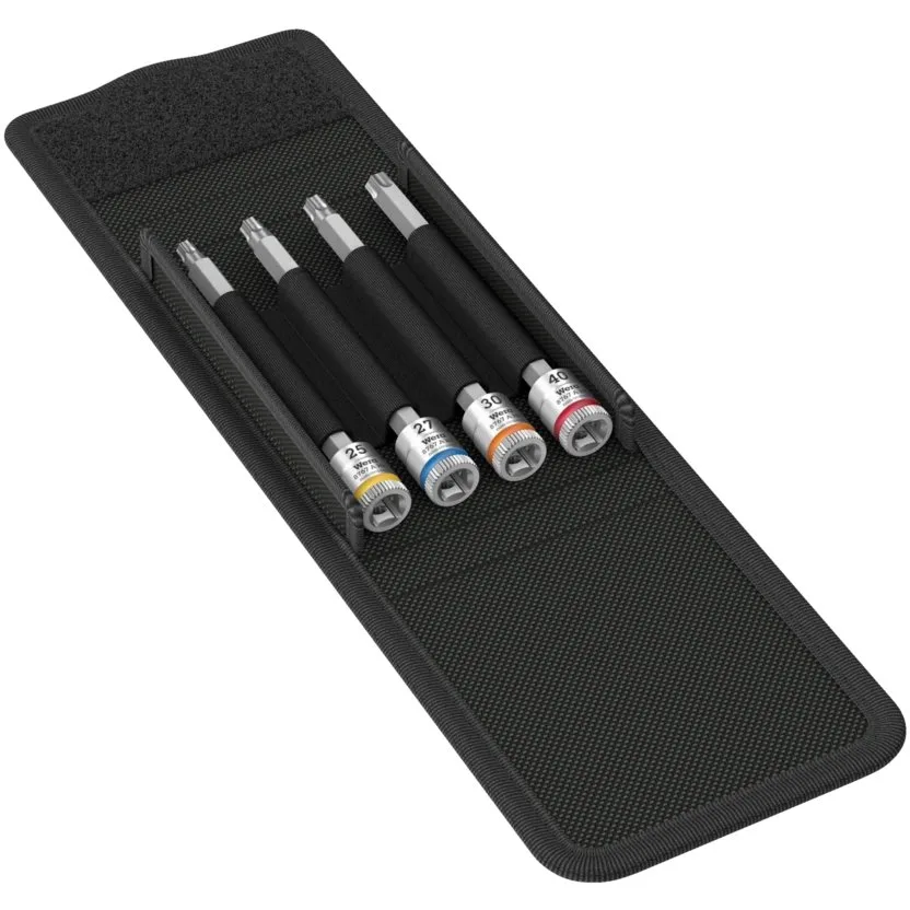 Набор отверточных головок Zyklop TORX®, с фиксирующей функцией, привод 1/4" Wera 8767 A TORX® HF 1 — фото производителя