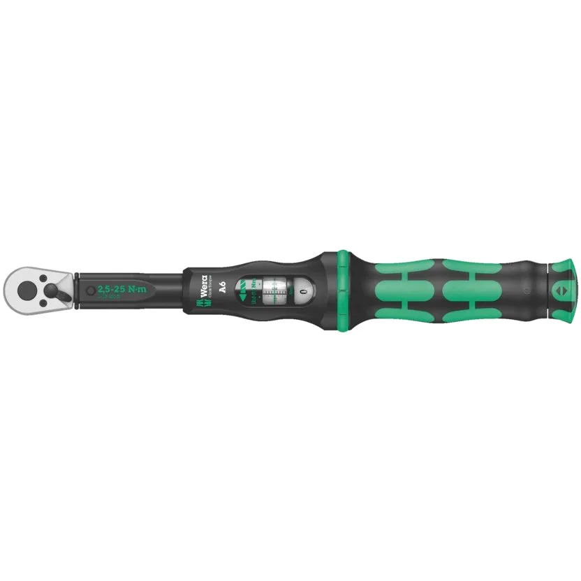 Динамометрический ключ с трещоткой с реверсом, 2,5-25 Нм Wera Click-Torque A 6